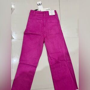 Zara pink Marine ankle jeans